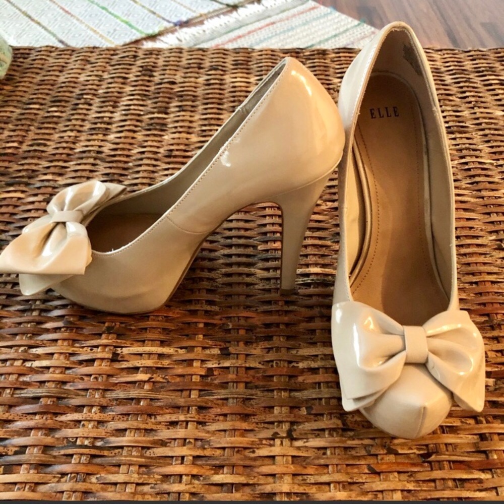 Elle Nude Bow Stilettos